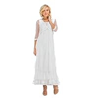 Women's Audrey True Romance Vintage Style Party Dress in Ivory