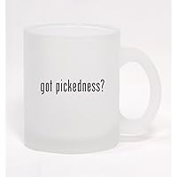 got pickedness? - Frosted Glass Coffee Mug 10oz