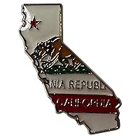 Pack of 50 California State Map Motorcycle Hat Cap Lapel Pin