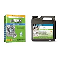 Affresh Washing Machine Cleaner, 6 Month Supply, Cleans Front Load and Top Load Washers & StoneTech RTU Revitalizer, Cleaner & Protector for Tile & Stone, 1-Gallon (3.785L), Citrus Scent