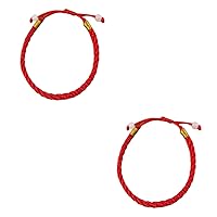 BESTOYARD Charm Bracelet 24 pcs women red rope bracelet adjustable bracelet woven bracelet Red Bracelect braided bracelets couples bracelets charm men and women jewelry