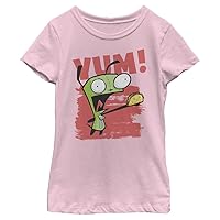 Nickelodeon Invader Zim Yum Gir Eating Taco Girls Short Sleeve Tee Shirt