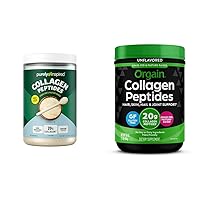Purely Inspired Collagen Powder |Collagen Peptides Supplements for Women & Men & Orgain Hydrolyzed Collagen Peptides Powder, 20g Grass Fed Collagen - Hair, Skin, Nail & Joint