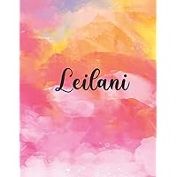 Leilani: Personal Name Dot Gird | The Notebook For Writing Journal or Diary Women & Girls Gift for Birthday, For Student | 160 Pages Size 8.5x11inch - V.107