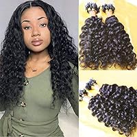 Brazilian Loose Curly Micro Ring Human Hair Extensions Virgin Hair Curly Micro Loop Hair Extensions 10-30inch 1g/strand 100g 100Strands Per Pack (14inch 100Strands, 4(Dark Brown))