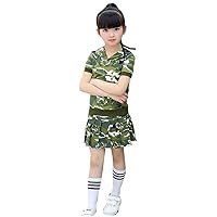 Kids CS Camouflage Uniform Hoodie Shirt Top + Skirts/Pants