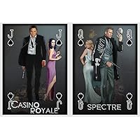 Palyin Cards 007. Agent 007 Playing Cards. James Bond Movies Inspired Cards. 52 Cards and 2 Jokers