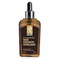 NUTRIGLOW Advanced Organics Dry And Damage Repair Hair Growth Vitalizer/Damage Reverse And Moisture Lock Formulation For Night Use-50Ml