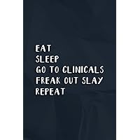 Asthma Journal - Eat Sleep Go To Clinicals Freak Out Slay Repeat Nurse Pretty: Go To Clinicals Freak Out Slay, Asthma Symptoms Tracker with ... Tracker for People with Asthm