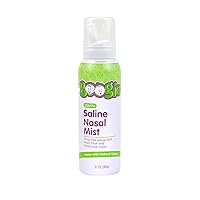 Boogie Baby Saline Nasal Spray Mist, Allergy Relief, Nasal Decongestant, FSA/HSA Eligible, Made with Saline, Unscented, 3.1 Ounce