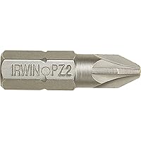 Irwin 10504398 PZ2 Screwdriver Bit, 25mm, Pack of 2