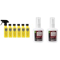 Sawyer Products SP645 Permethrin Premium Insect Repellent for Clothing & SP7142 Premium Maxi DEET, 100% DEET Insect Repellent, Pump Spray, 4-Ounce, Twin Pack