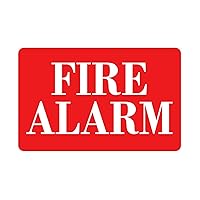 Fire Alarm Warning Wall Sticker Murals Funny Fire Call 911 Furniture Wall Decal Vinyl Wall Stickers Quotes for Bedroom Bike Suitcase Home Wall Decor 22in