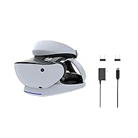 Collective Minds PSVR2 Showcase Premium PSVR2 Charger and Display Stand (Includes AC Adapter for Fastest Charging)