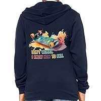 Don't Worry I Know How to Fall Kids' Full-Zip Hoodie - Print Hooded Sweatshirt - Skateboard Kids' Hoodie