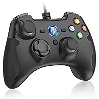 EasySMX 9100 Wired Controller for PC, PS3, Android TV Box, Windows 8/9/10/11, Steam Controller, Plug and Play Gaming Gamepad with Sensitive Joysticks/Trigger, Dual Vibration, PC Inalambrico