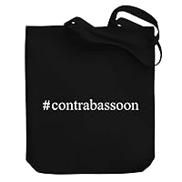 Contrabassoon Hashtag Canvas Tote Bag 10.5