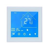 Smart Thermostat,WiFi Smart Thermostat Temperature Controller LCD Display Week Programmable for Electric Underfloor Heating APP Control Compatible with Alexa Google Home