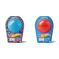 DA BOMB Hot Wheels Blue and Red Bath Bombs with Toy Car Surprise, 7oz Each