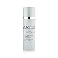 Glowbiotics Acne Clarifying + Refining Treatment: Probiotic Acne Control Gel with Salicylic Acid - Minimizes Breakouts, Reduces Excess Oil, Unclogs Pores, and Exfoliates Skin, 1 Fl Oz