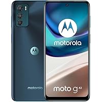 Motorola Moto G42 Dual-SIM 128GB ROM + 4GB RAM (GSM Only | No CDMA) Factory Unlocked 4G/LTE Smartphone - International Version - (Green)