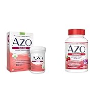 AZO Boric Acid Vaginal Suppositories, Helps Support Odor Control and Balance Vaginal PH & Cranberry Urinary Tract Health Supplement, 1 Serving = 1 Glass of Cranberry Juice