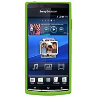 Silicone Skin Jelly Case for Sony Ericsson Xperia arc - 1 Pack - Green