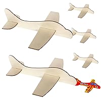 BESTOYARD 6Pcs Blank Wood Aircraft Assemble Plane Toy balsa Wood Airplane Kits Assemble Plane Model Airplanes Assemble Airplane Toys Airplane Model Kids Airplane Toys Kid Toy Manual Gift 3D