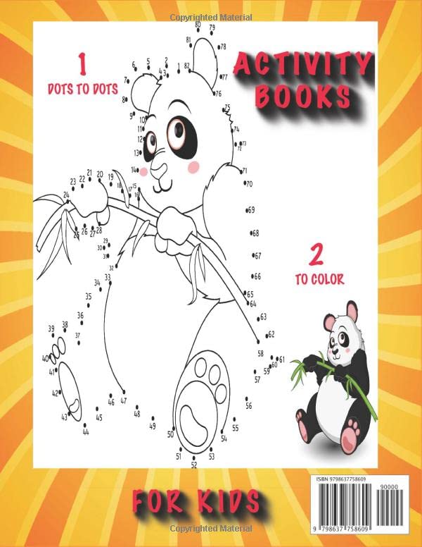 Connect the Dots for Kids Ages 5-10: Dot-to-Dot Puzzle is a Workbook for Kids Designed to Learn in a Fun Way. Book for Kids: Preschool, Elementary School, Toddlers, Boys and Girl.