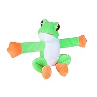 Wild Republic Huggers Red-Eyed Tree Frog Plush Toy, Slap Bracelet, Stuffed Animal, Kids Toys, 8 Inches