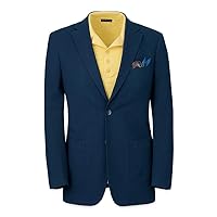 Paul Fredrick Men's Cotton Stretch Seersucker Notch Lapel Suit Jacket