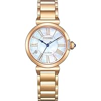 Citizen L Series Eco-Drive Mother of Pearl Dial Ladies Watch EM1063-89D