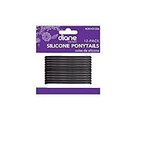 Silicone Ponytail Black, Elastic, No damage to hair, Keeps your hair in place, Hair ties, Bands, Hair claw and clip