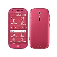 [Used] A+ rank 【Close to unused】 SIM unlocked original docomo easy smartphone 4 F-04J pink body only judgment
