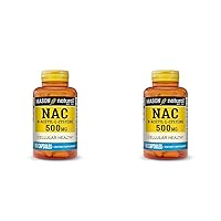 NAC N-Acetyl L-Cysteine 500 mg - Supports Cellular Health, Immune System Booster, for General Wellness, 60 Capsules (Pack of 2)