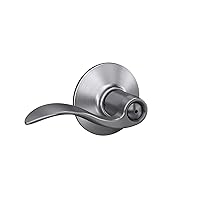 Schlage F40 ACC 626 Accent Door Lever, Bed & Bath Privacy Lock, Satin Chrome