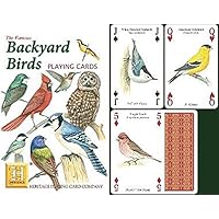 Backyard Birds Standard Poker Playing Card Deck featuring all of yoru favorite garden birds from Cardinal, to Owl and many more