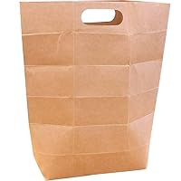 Ejime Paper Work MOC-A4 x 5P Miura Paper Bags, Craft, Set of 5, W 9.6 x H 15.4 x D 3.5 inches (243 x 390 x 90 mm)