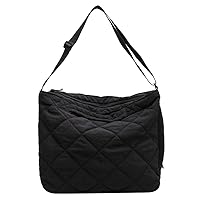 Quilted Tote Bag for Women Puffer Hobo Handbag Lightweight Quilted Padding Shoulder Bag Nylon Padded Crossbody Bag