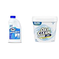 White Brite Laundry Whitener + OxiClean White Revive Laundry Whitener and Stain Remover Powder