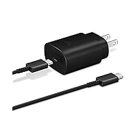 Samsung Charger Fast Charging Cord 6ft with 25W USB C Wall Charger Block for Samsung Galaxy S24 S23 S22 S21 S20 Ultra/S10 S9 S8 Plus/Note 20 10 Ultra 5G/Note 9/Note 8/A54/A53/A52/A51/A13, Galaxy Tab