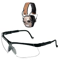 Impact Sport with Bluetooth Brushed Bronze ColorwithHoward Leight by Honeywell Genesis Sharp-Shooter Shooting Glasses, Clear Lens (R-03570)