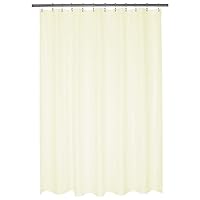 N&Y HOME Nylon Hotel Shower Curtain or Liner, Machine Washable, Water Resistant, Cream, 72 x 72 inches