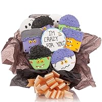 Ghoulish Crazy for You Cookie Bouquet - Set of 9 Cookies