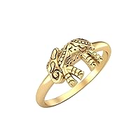 MOONEYE 925 Sterling Silver Elephant Style Statement Boho Jewelry Ring Gifts for Women