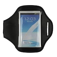 Black Running Sports Armband Protective Cell Phone Holder for Apple iPhone 11, iPhone Xs, Samsung Galaxy M30s, S10, S10e, A10e, LG K30, K20, Google Pixel 3a, Moto G7 Play