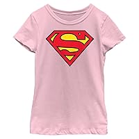 DC Comics Superman Classic Logo Girls Short Sleeve Tee Shirt
