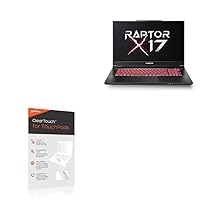 BoxWave Touchpad Protector Compatible with Eurocom Raptor x17 - ClearTouch for Touchpad (2-Pack), Pad Protector Shield Cover Film Skin