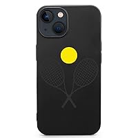 Tennis Racket Ball Printed Case for iPhone 13/13Pro/13Pro Max/13 Mini Custom Cover Cute