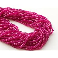 1 Strand Natural Pink Chalcedony Faceted Rondelles, Pink Chalcedony Israeli Beads,5-5.5mm, 13 Inch